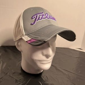 Titleist A‎ Flex Fitted Hat Size L/XL - Gray/ White/ Purple - Golf